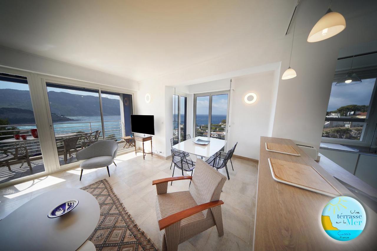 Une Terrasse Sur La Mer 3 Pers 2 Chambres Vue Mer 카시스 외부 사진